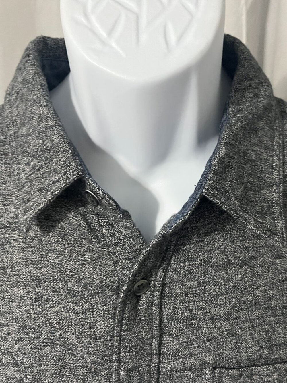 π Outerknown Menβs Long Sleeve Shirt M Gray Marled Casual Tee Organic Style πΏ - Picture 1 of 5